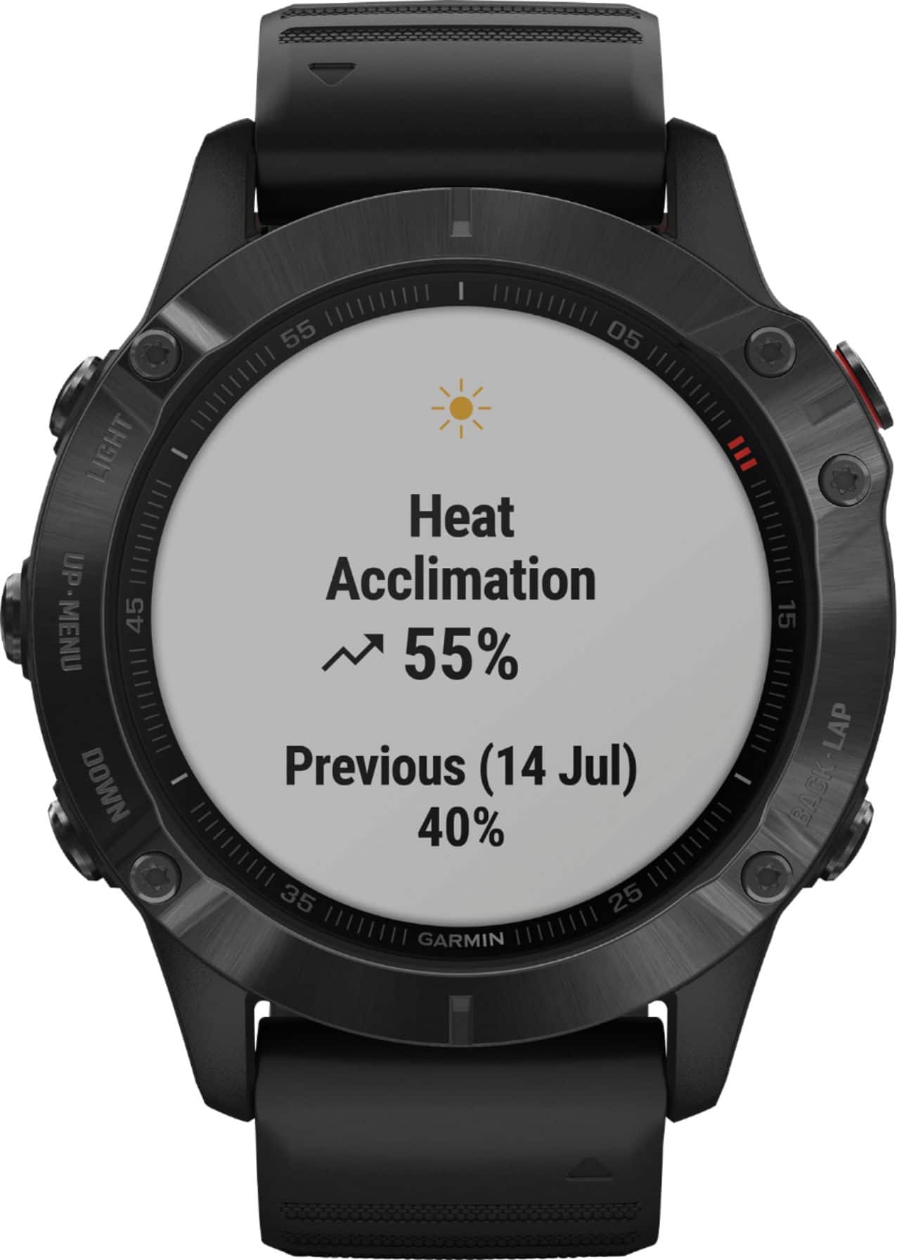 Alt View 16. Garmin - fēnix 6 Pro GPS Smartwatch 47mm Fiber-Reinforced Polymer - Black.