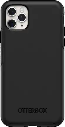 Front. OtterBox - Symmetry Series Case for Apple® iPhone® 11 Pro Max/Xs Max - Black.