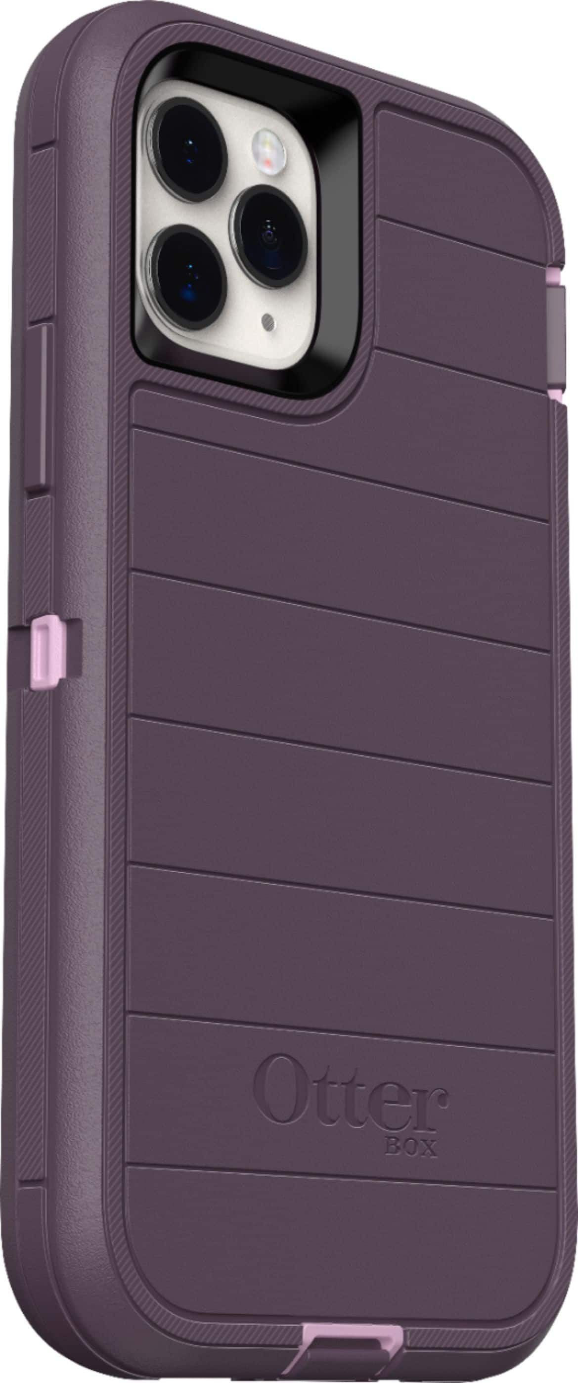 Angle View: OtterBox - Defender Pro Series Case for Apple® iPhone® 11 Pro - Purple