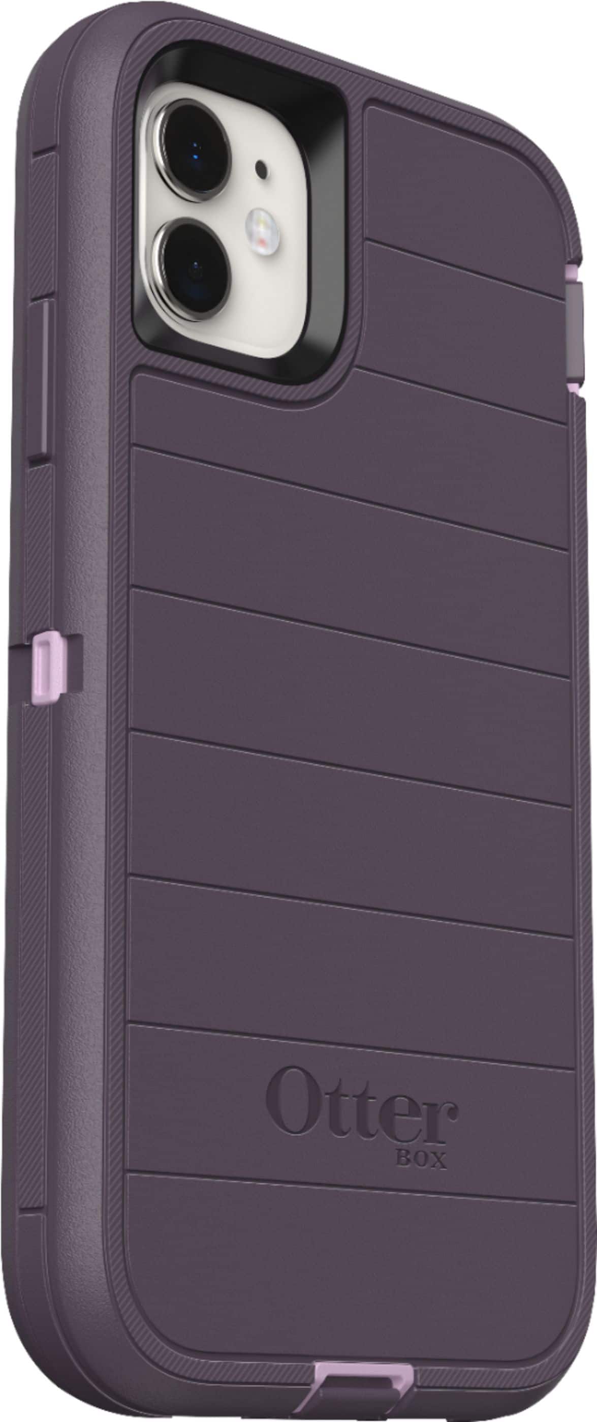 Angle. OtterBox - Defender Pro Series Case for Apple® iPhone® 11/XR - Purple.