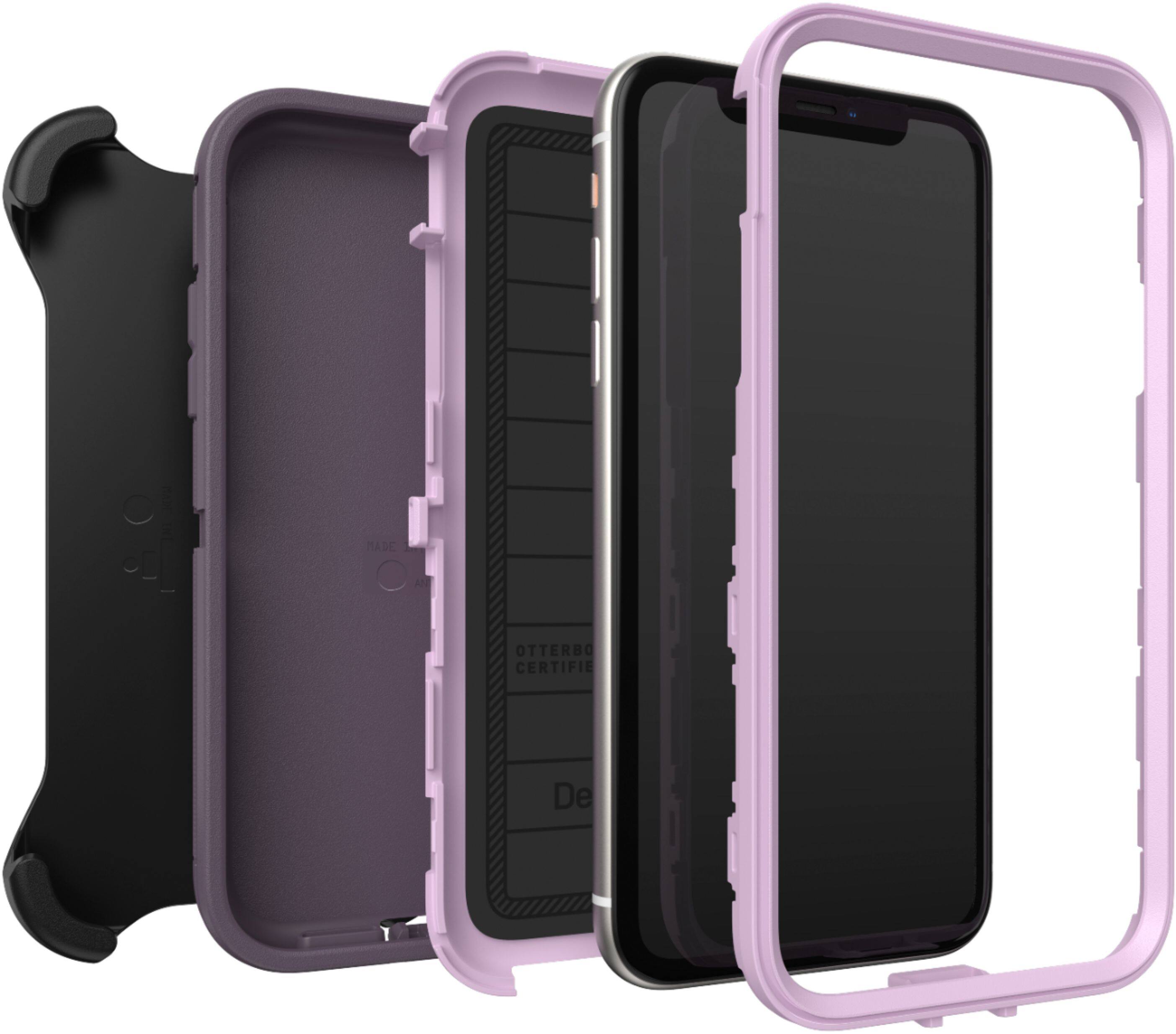 Alt View 11. OtterBox - Defender Pro Series Case for Apple® iPhone® 11/XR - Purple.