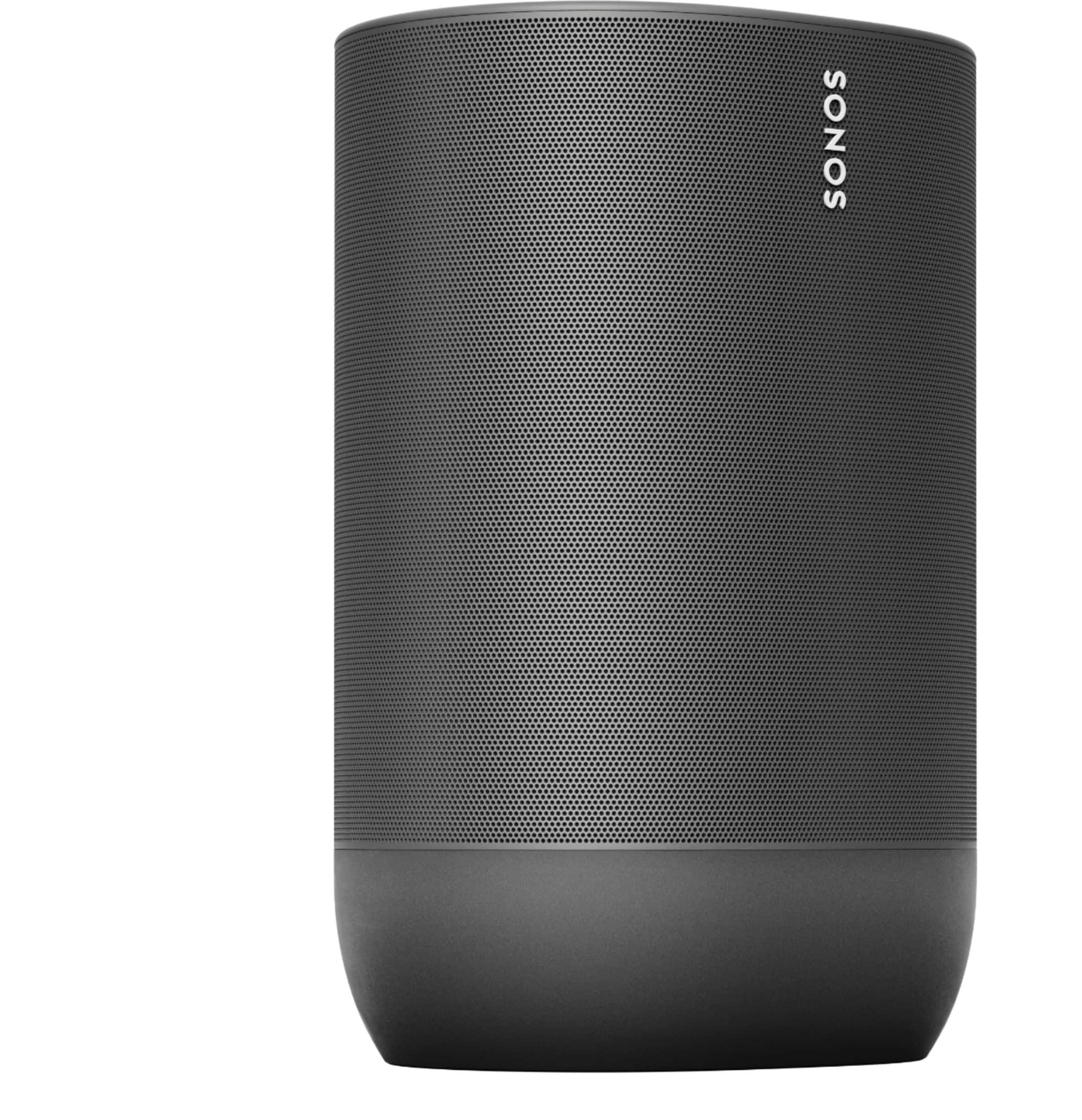 Angle. Sonos - Move Smart Portable Wi-Fi and Bluetooth Speaker with Alexa and Google Assistant - Black.