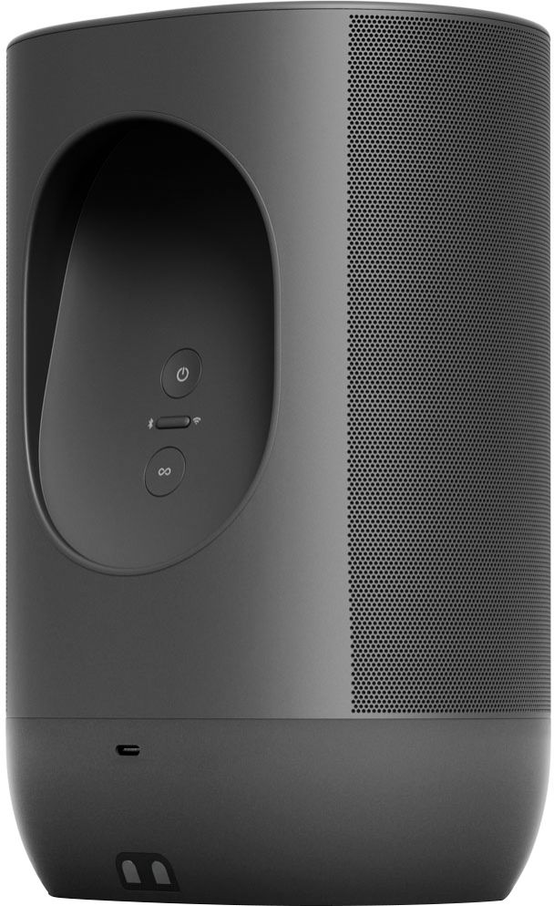 Sonos - Move Smart Portable Wi-Fi and Bluetooth Speaker with Alexa and  Google Assistant - Black