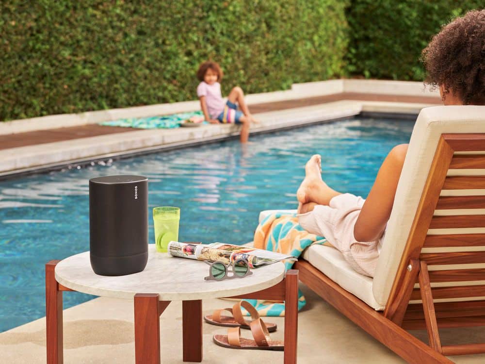 Alt View 19. Sonos - Move Smart Portable Wi-Fi and Bluetooth Speaker with Alexa and Google Assistant - Black.