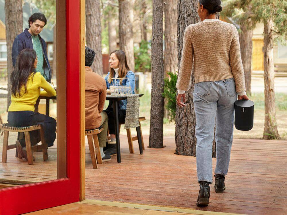 Alt View 20. Sonos - Move Smart Portable Wi-Fi and Bluetooth Speaker with Alexa and Google Assistant - Black.