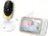 Left. Motorola - Video Baby Monitor with Wi-Fi camera and 5" Screen - Gold/White.