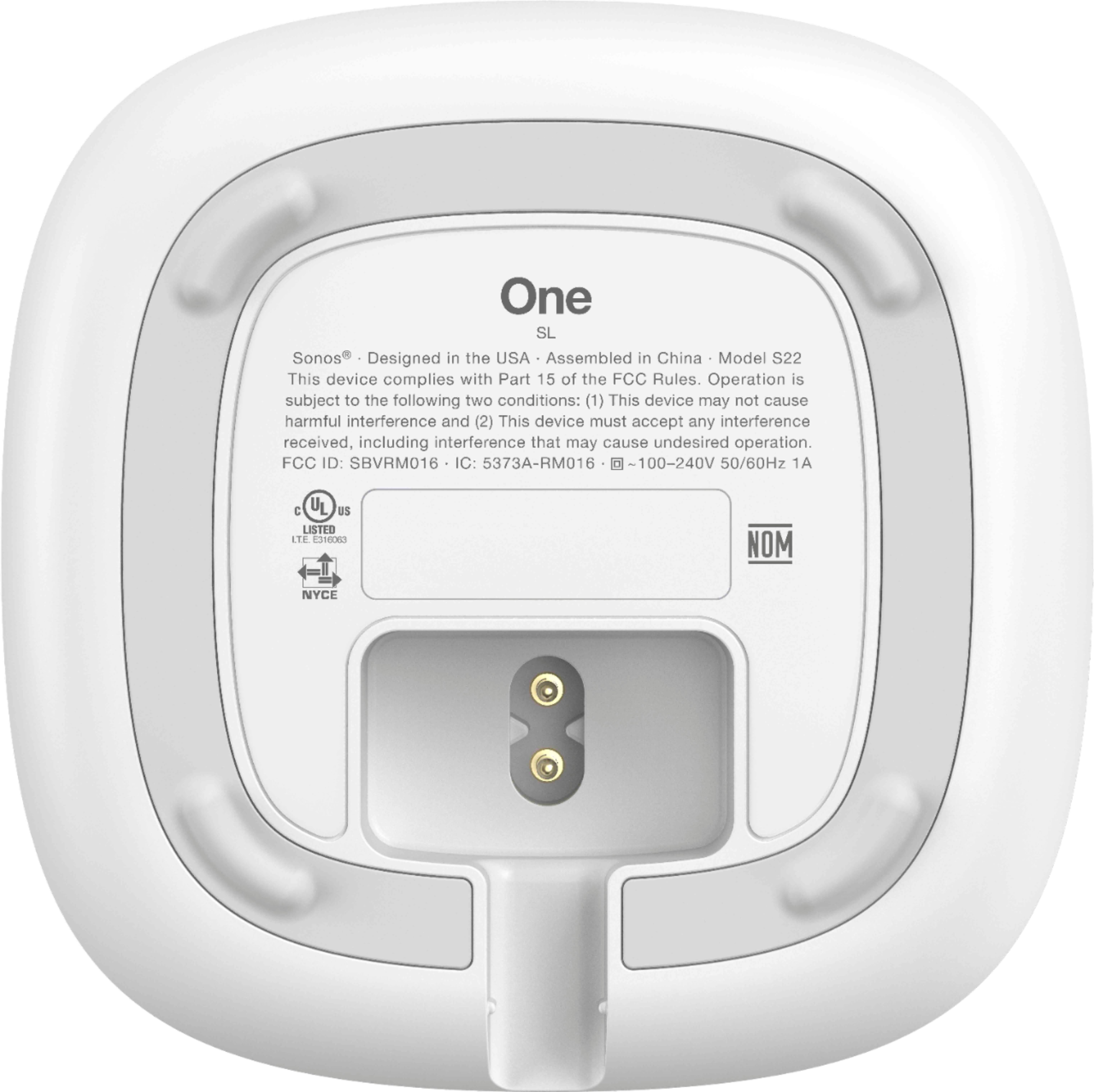Onbevreesd regionaal ongerustheid Sonos One SL Wireless Smart Speaker White ONESLUS1 - Best Buy