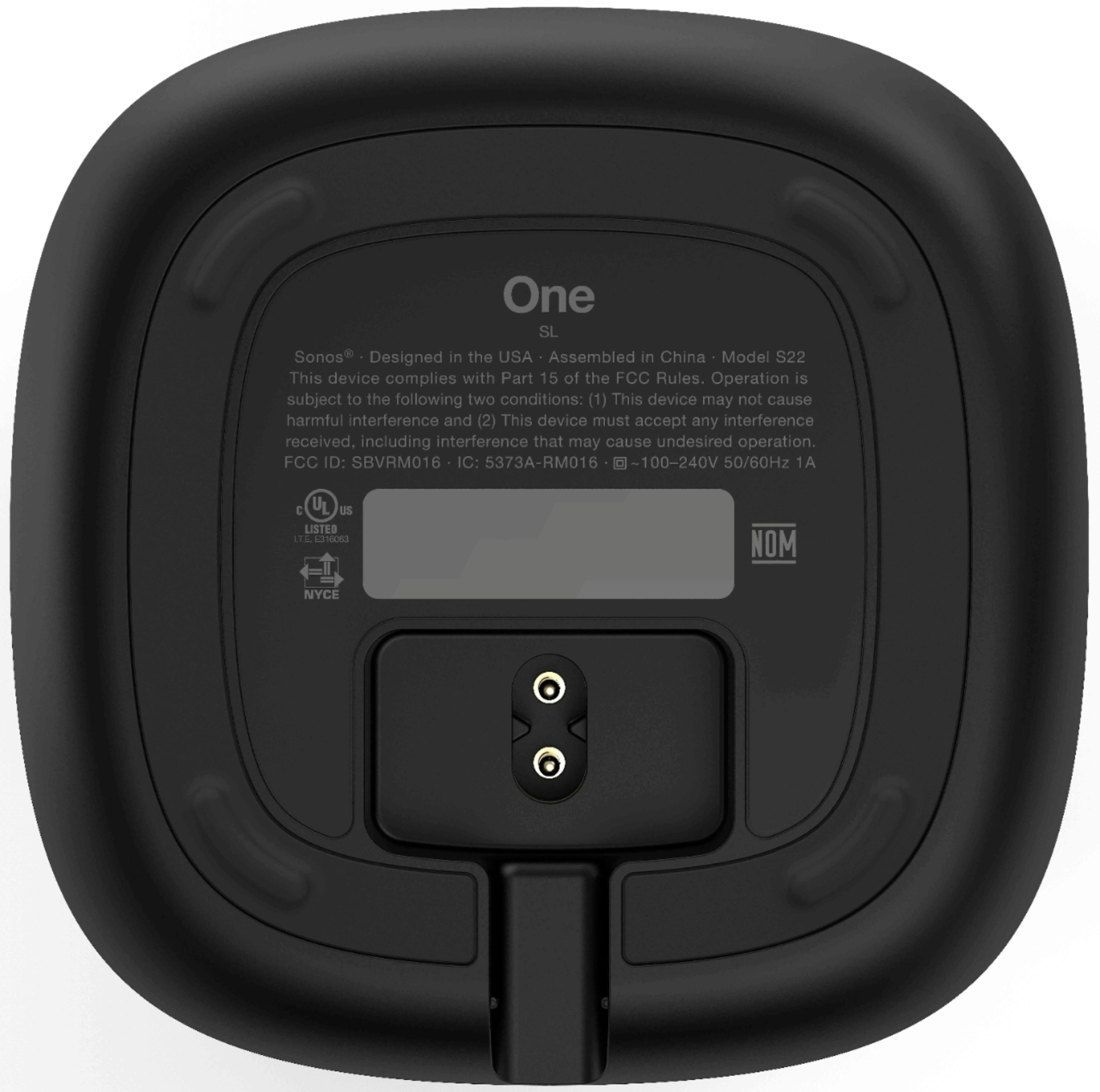 Alt View 12. Sonos - One SL Wireless Smart Speaker - Black.