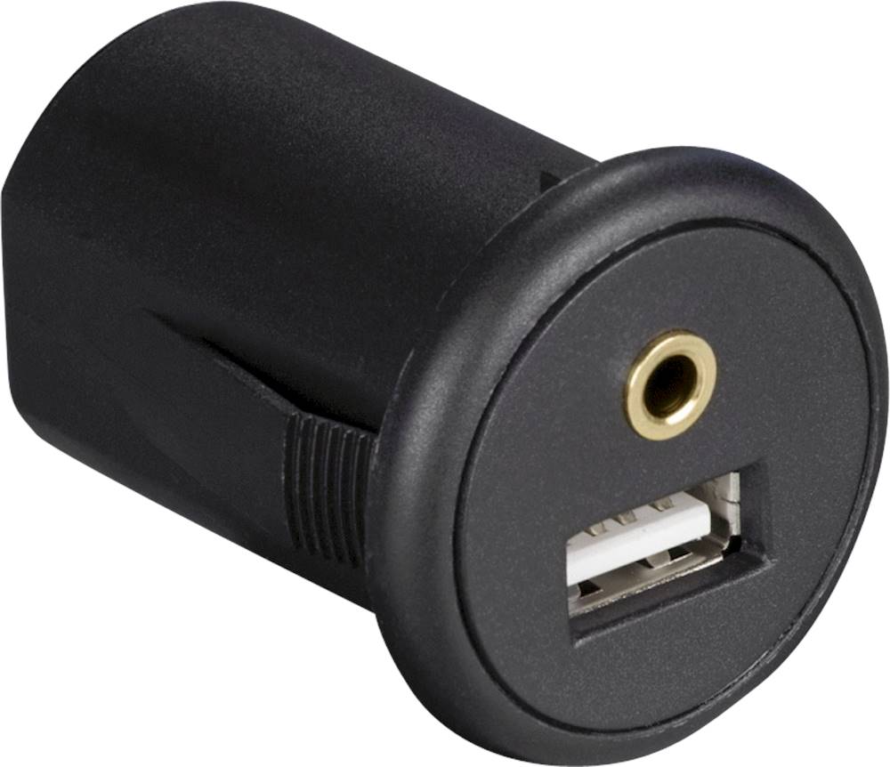 Install Bay Snap-In USB and AUX Adapter with 4.92' Extension Cable