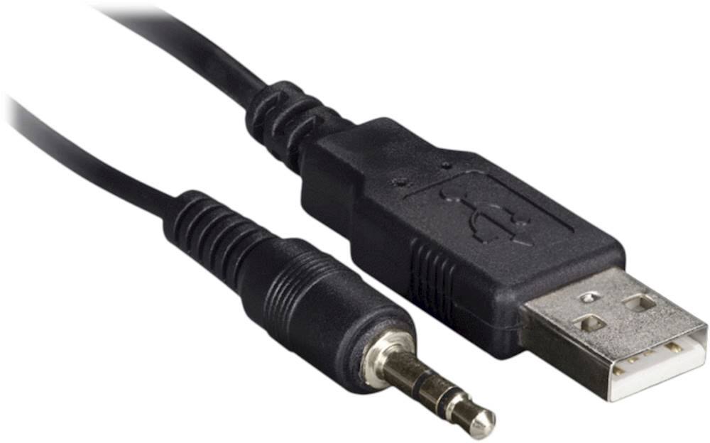 Alt View 12. Install Bay - Snap-In USB and AUX Adapter with 4.92' Extension Cable - Black.