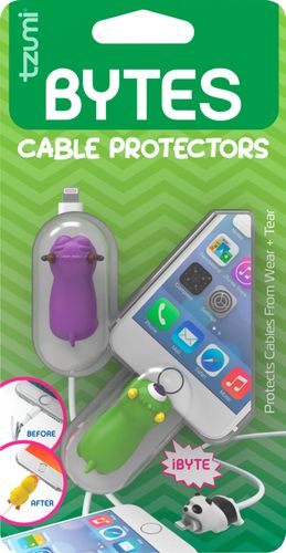 Tzumi - Bytes Connector Plug Protector (2-Pack) - Multicolor