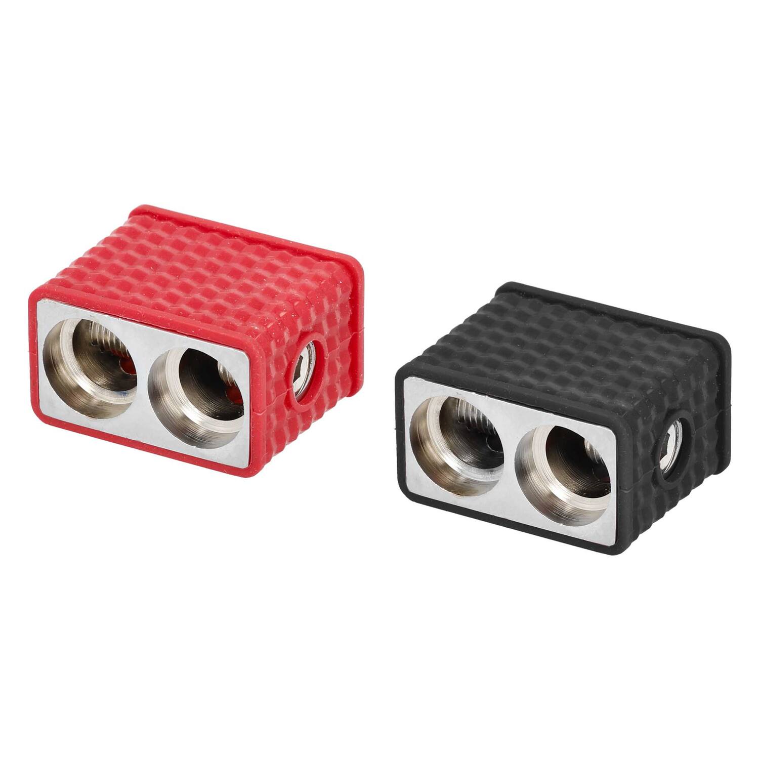 Alt View 5. Install Bay - IBWRD04 Dual 1/0 AWG to 4 AWG Input Wire Reducer, Pair - Black/Red.