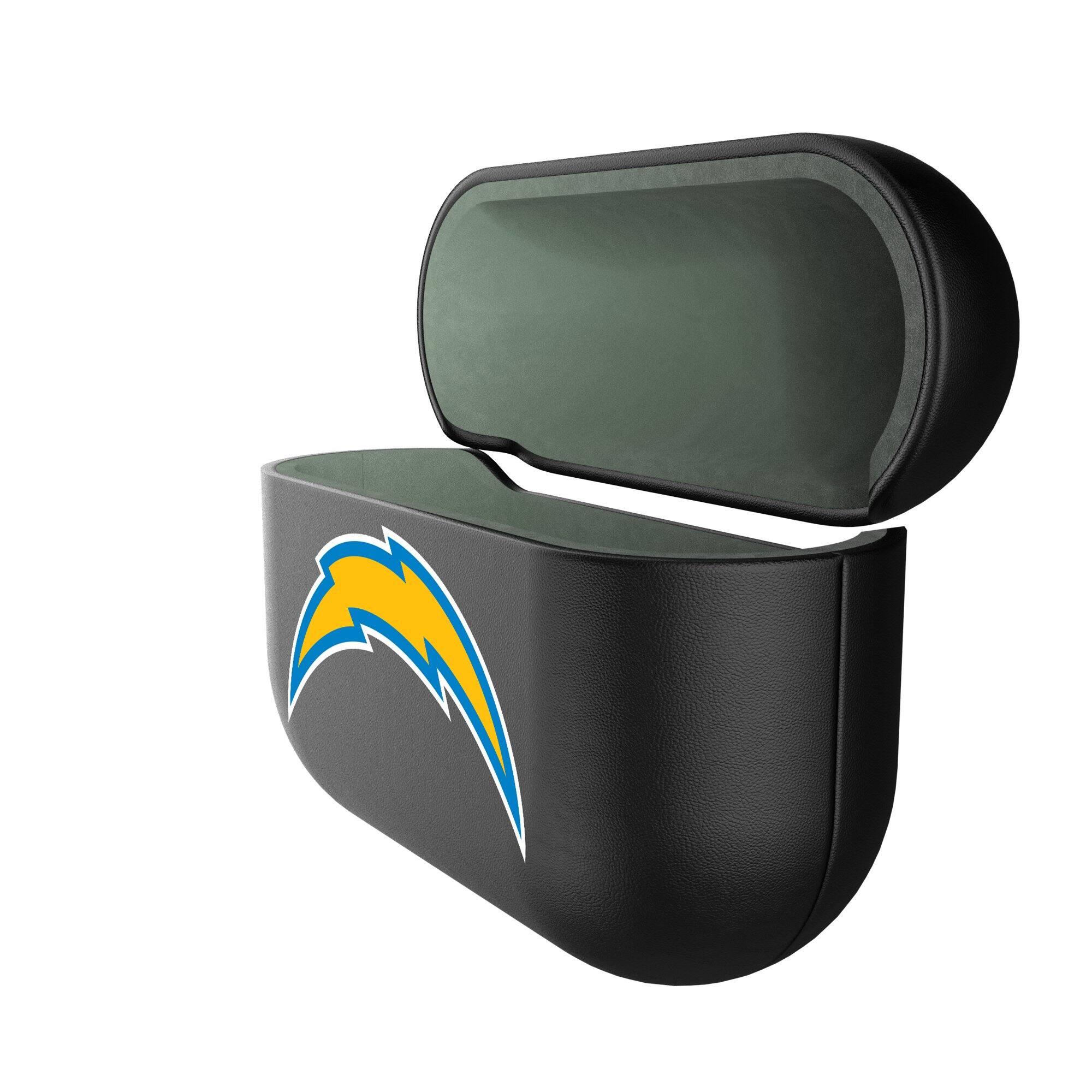 Alt View 2. Keyscaper - Los Angeles Chargers Los Angeles Chargers Insignia 1st Gen AirPods Pro Case Cover - Black.