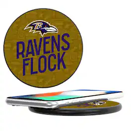 Keyscaper - Baltimore Ravens 15 Watt Wireless Induction Charger - Black