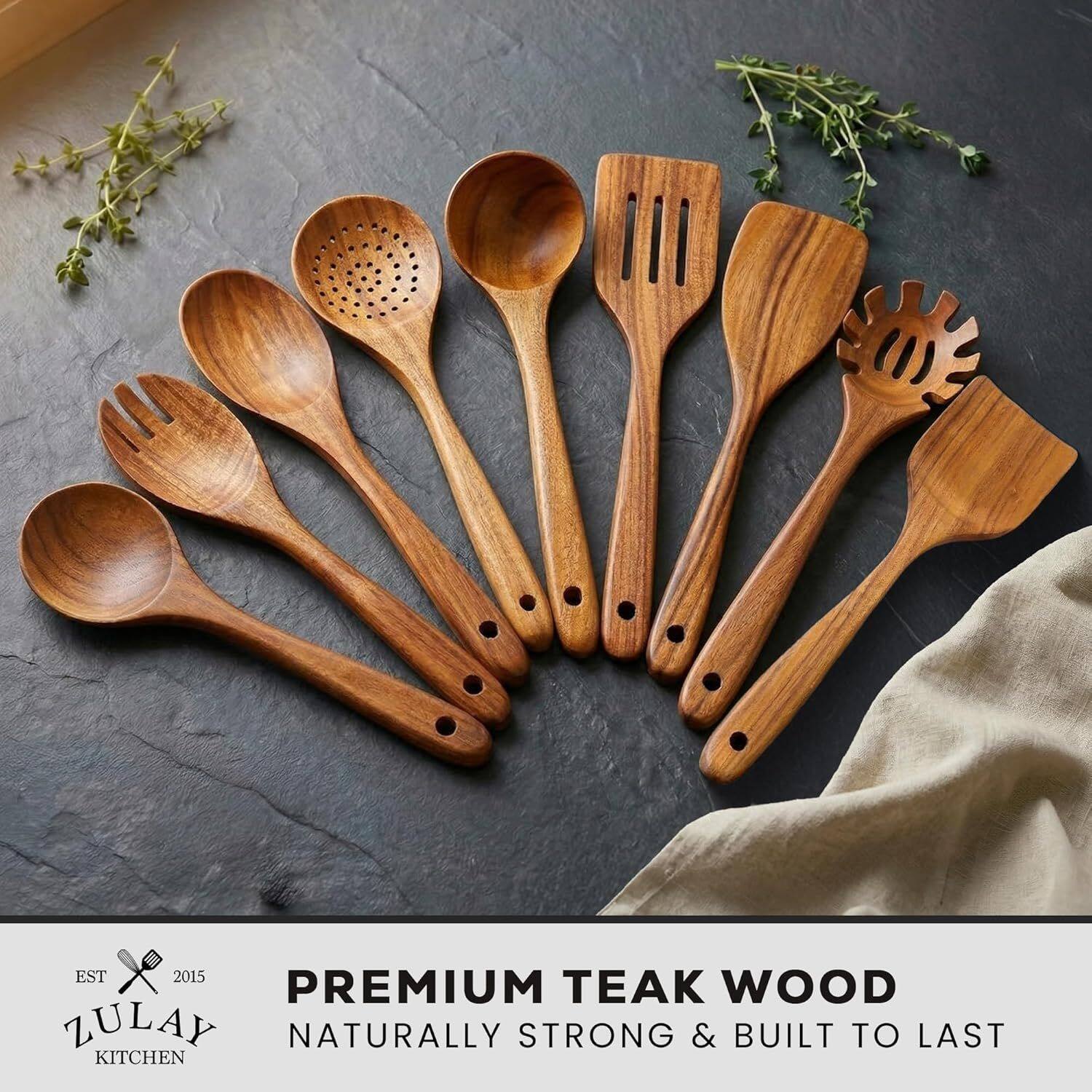 EST 2015 PREMIUM TEAK WOOD ZULAY NATURALLY STRONG & BUILT TO LAST KITCHEN