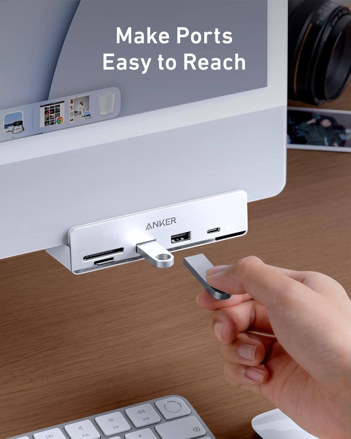 Make Ports Easy to Reach  
ANKER DD 4  
F10 F11 12 + -