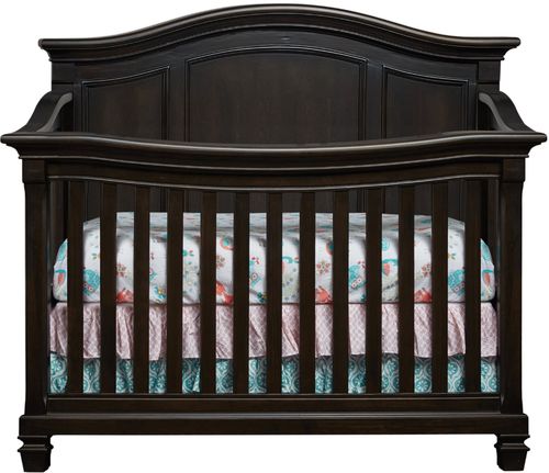 Baby Cache - Glendale 4-in-1 Convertible Crib - Charcoal Brown