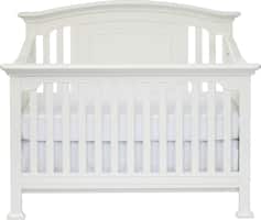 Kingsley - Brunswick 4-in-1 Convertible Crib - White - Front_Zoom