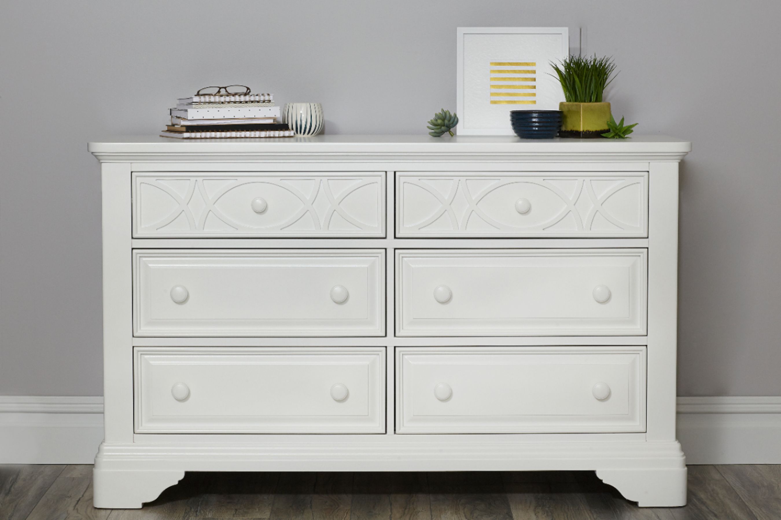 Baby Cache Haven Hill 6 Drawer Dresser White Lace 10606 Wh Best Buy