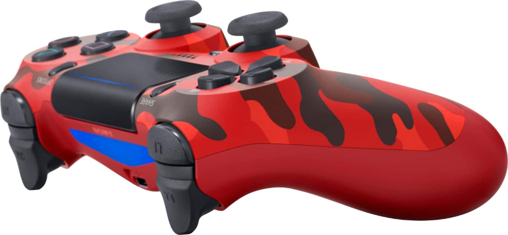 Alt View 11. Sony - DualShock 4 Wireless Controller for Sony PlayStation 4 - Red Camouflage.