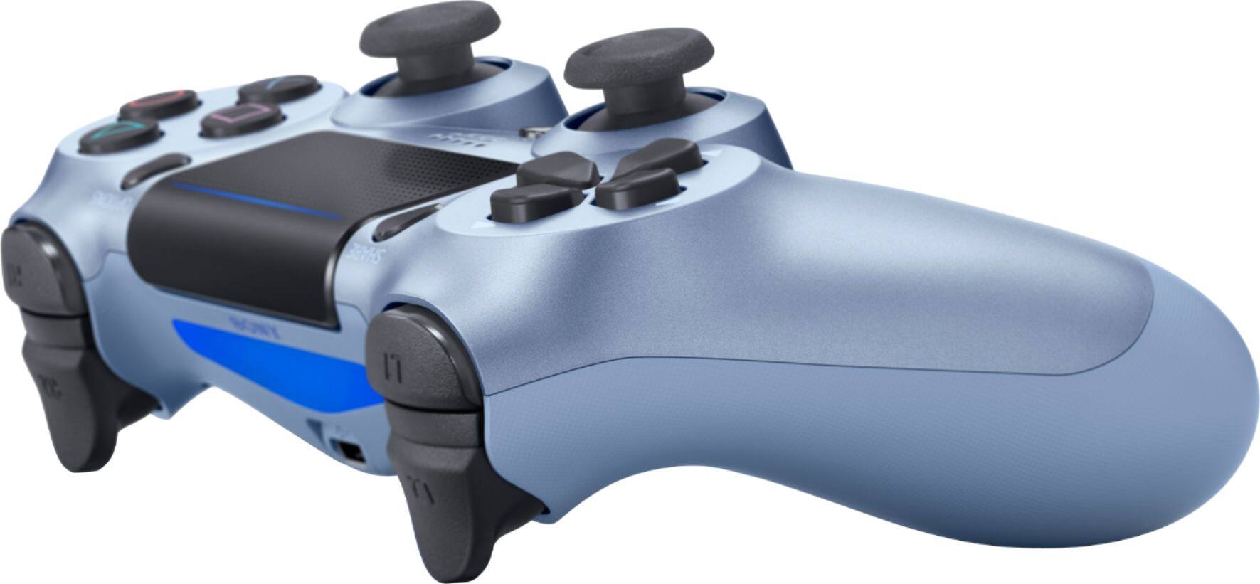 Alt View 11. Sony - DualShock 4 Wireless Controller for Sony PlayStation 4 - Titanium Blue.