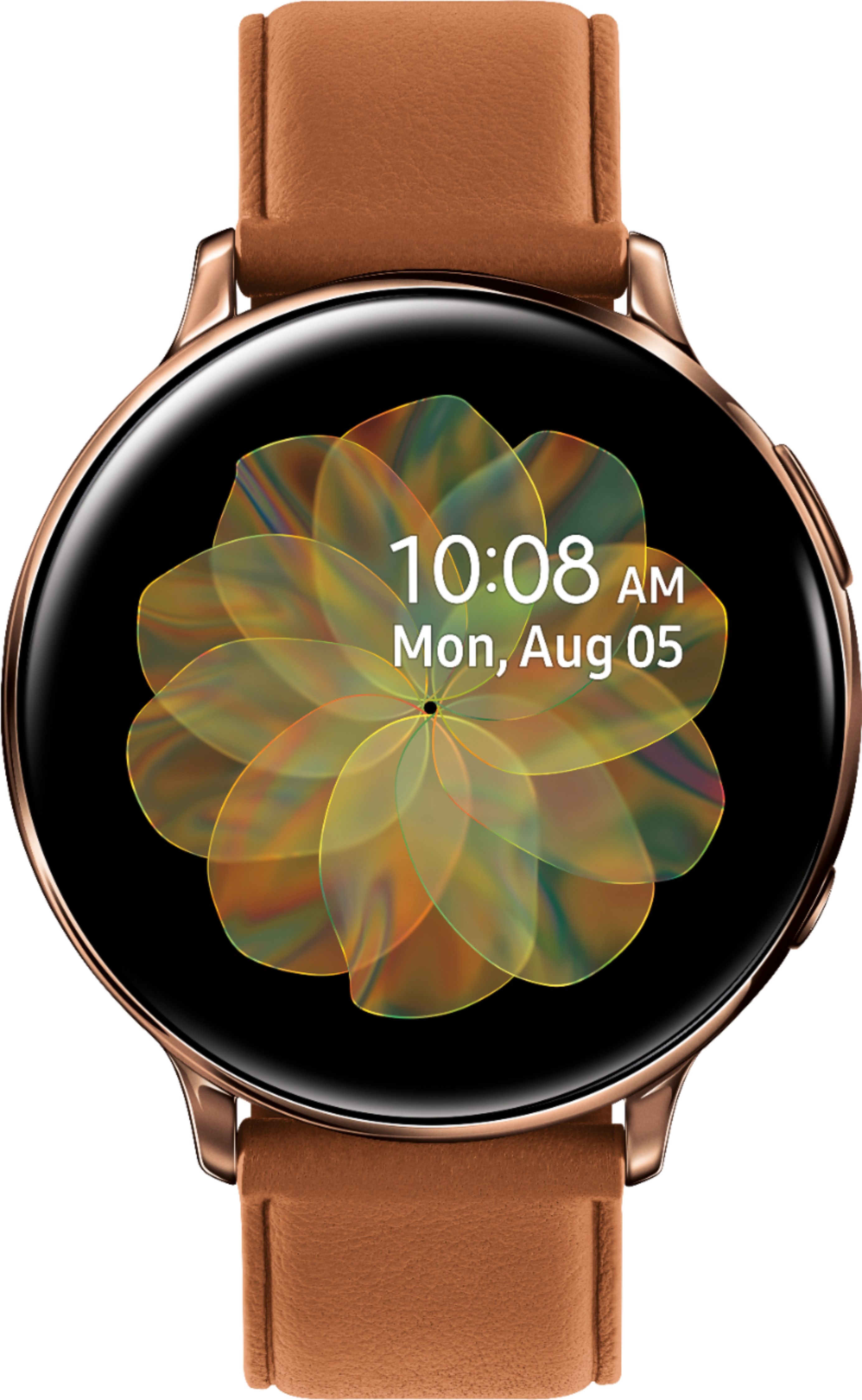 Best Buy Samsung Galaxy Watch Active2 Smartwatch 44mm Stainless Steel Verizon Gold Sm R5usdaxar