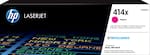 Front. HP - 414X XL High-Yield - Magenta Toner Cartridge - Magenta.