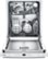 Alt View Zoom 1. Bosch - 100 Series 24" Tall Tub Built-In Dishwasher with Stainless-Steel Tub - White.