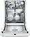 Alt View 1. Bosch - 100 Series 24" Tall Tub Built-In Dishwasher with Stainless-Steel Tub - White.