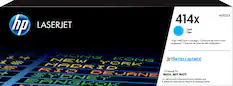 Front. HP - 414X XL High-Yield - Cyan Toner Cartridge - Cyan.