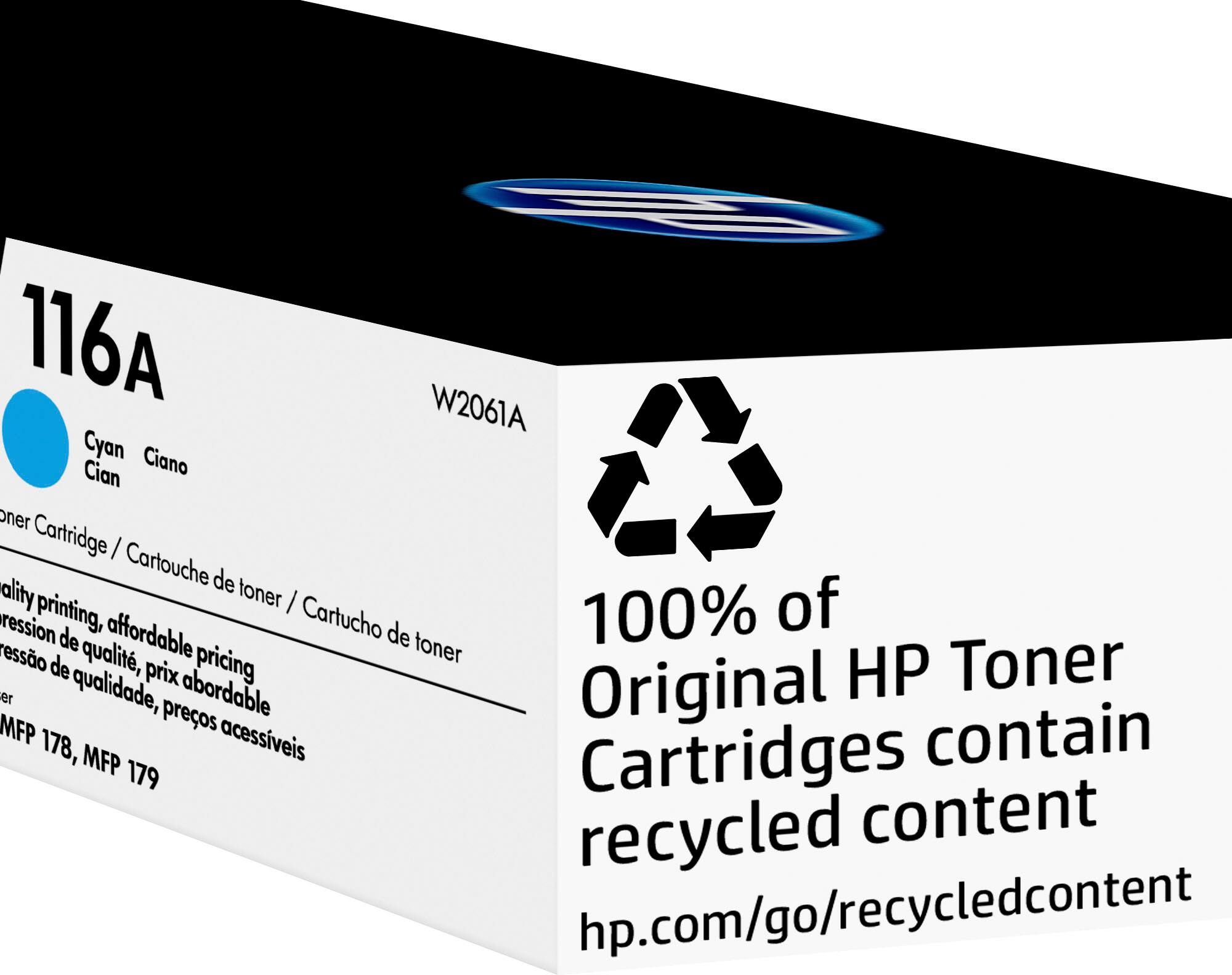 Alt View 13. HP - 116A Standard Capacity Toner Cartridge - Cyan.