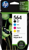 HP - 564 4-pack Standard Capacity Ink Cartridges - Black/Cyan/Magenta/Yellow - Front_Zoom