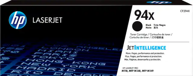 Front. HP - 94X Standard Capacity Toner Cartridge - Black.