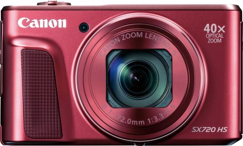 Canon - Refurbished PowerShot SX720 HS 20.3-Megapixel Digital Camera - Red
