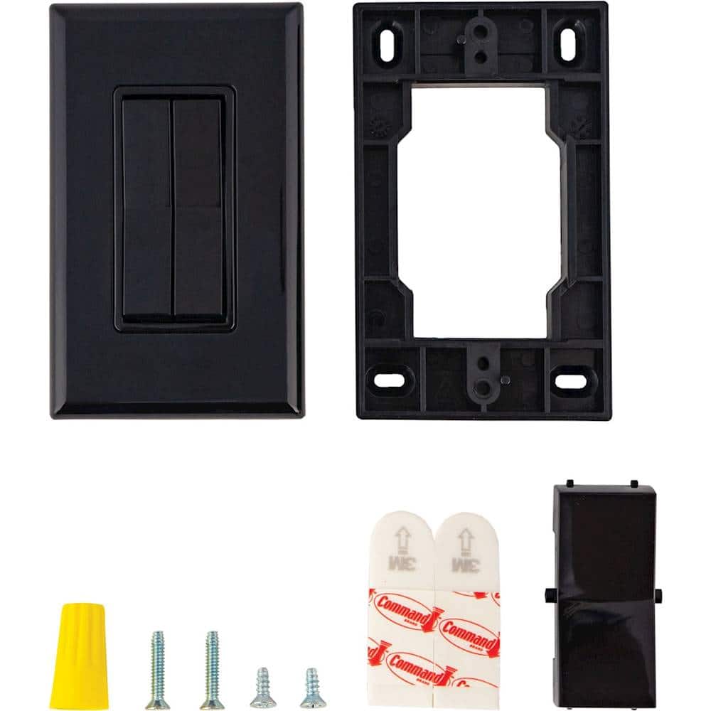 Alt View 14. RunLessWire - Click For Philips Hue - Light Switch - Black.