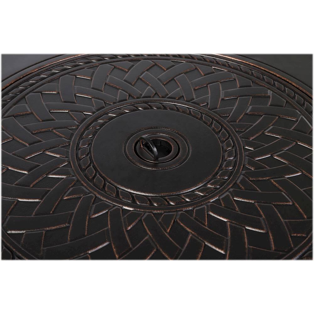 Alt View 17. Fire Sense - Wagner Round Aluminum LPG Fire Pit - Antique Bronze.