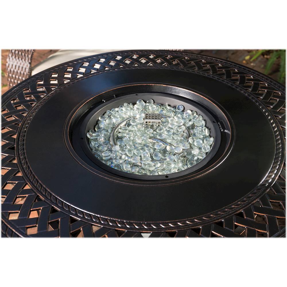 Alt View 24. Fire Sense - Wagner Round Aluminum LPG Fire Pit - Antique Bronze.