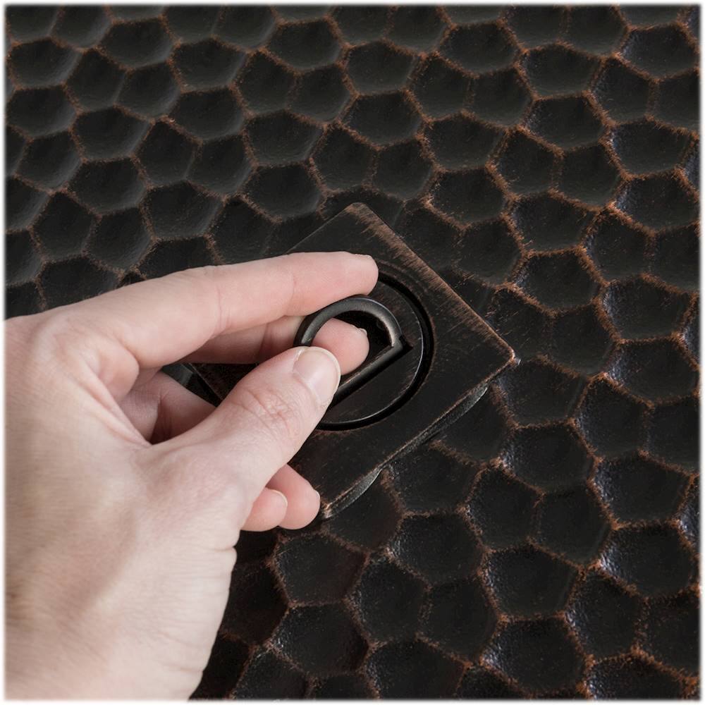 Alt View 17. Fire Sense - Weyland Rectangular Aluminum LPG Fire Pit - Antique Bronze.