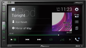 6.8" - Amazon Alexa when Paired with Pioneer Vozsis App, Bluetooth®, and SiriusXM-Ready™ - Multimedia DVD Receiver - Black - Front_Zoom