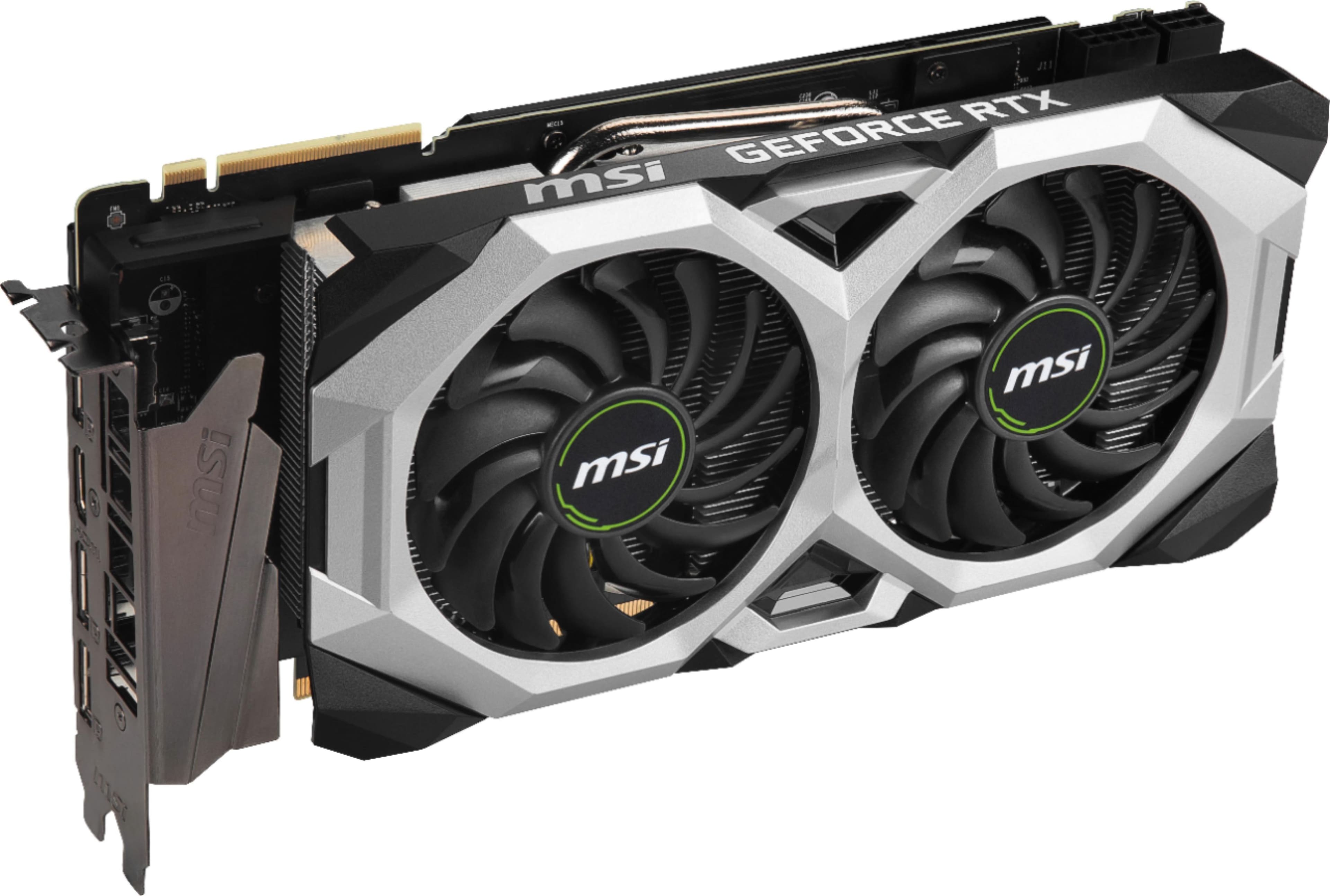 Msi Super Ventus Oc Nvidia Geforce Rtx 80 Super 8gb Gddr6 Pci Express 3 0 Graphics Card Black Silver Rtx 80 Super Ventus Xs Oc Bv Best Buy