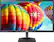 Front. LG - 24" IPS LED FHD 75Hz FreeSync Monitor (HDMI, VGA) - Black.