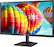 Left. LG - 24" IPS LED FHD 75Hz FreeSync Monitor (HDMI, VGA) - Black.