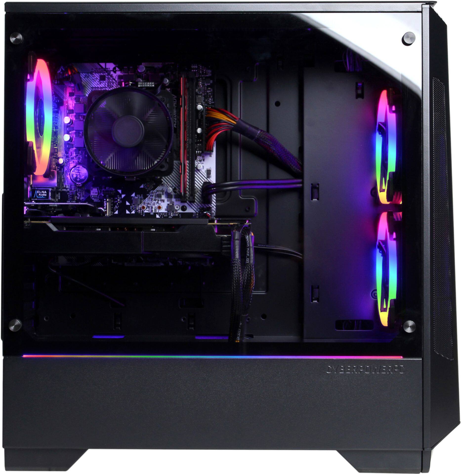 Best Buy CyberPowerPC Gaming Desktop AMD Ryzen 3 2300X 8GB Memory