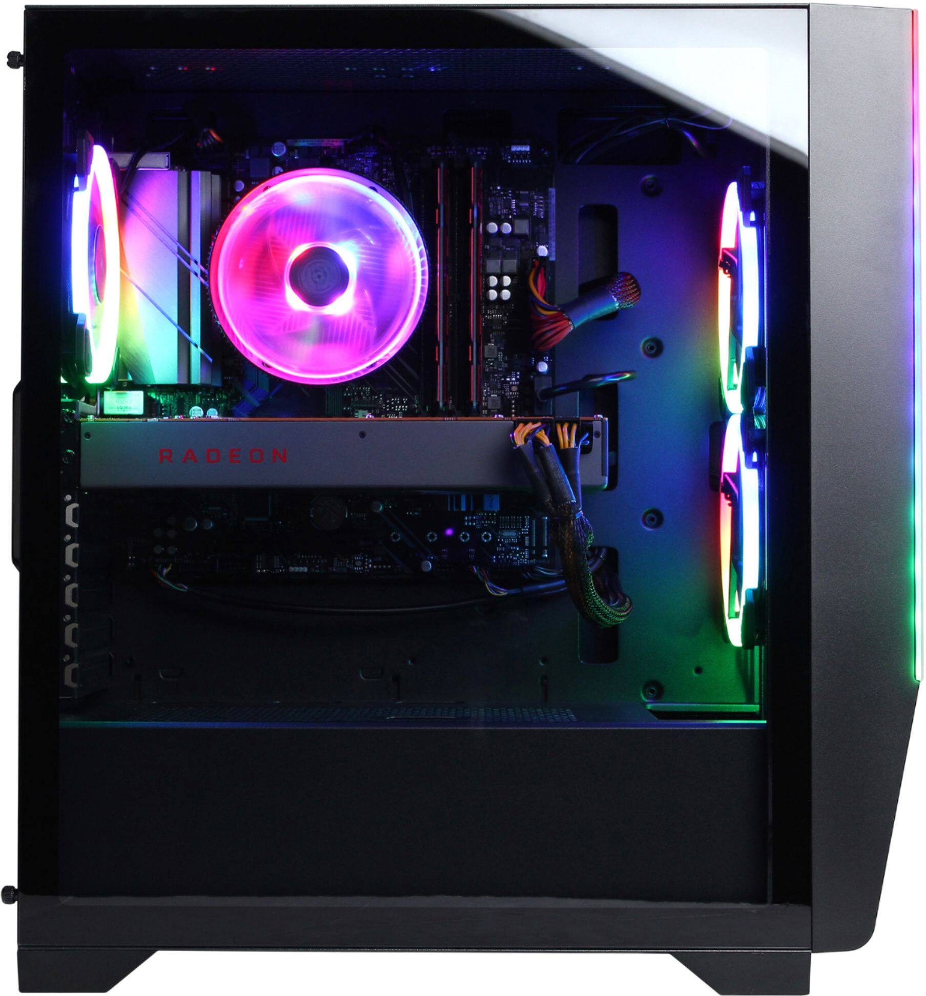 Alt View 15. CyberPowerPC - Gaming Desktop - AMD Ryzen 7 3700X - 16GB Memory - AMD Radeon RX 5700 - 2TB HDD + 240GB SSD - Black.