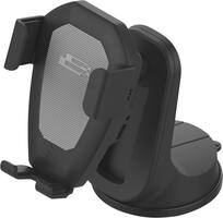 Bracketron - PwrUp Gravity 10W Qi Certified Fast Charge Wireless Charging Pad for iPhone®/Android - Black - Front_Standard