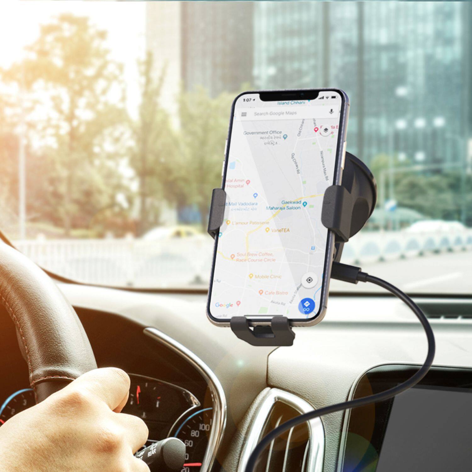 Best Buy Bracketron PwrUp Qi Gravity 10W Fast Wireless Charging Mount