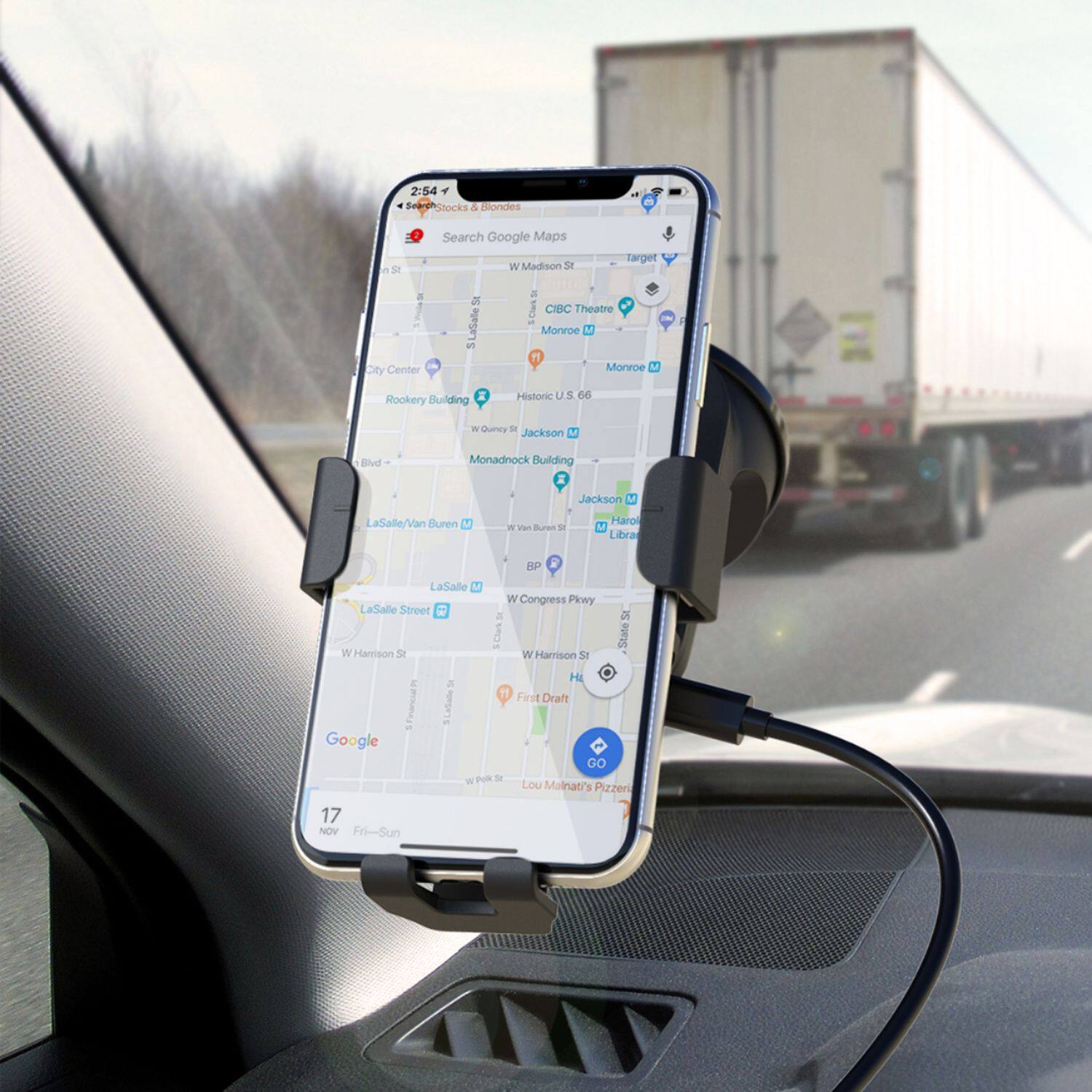 Best Buy Bracketron PwrUp Qi Gravity 10W Fast Wireless Charging Mount