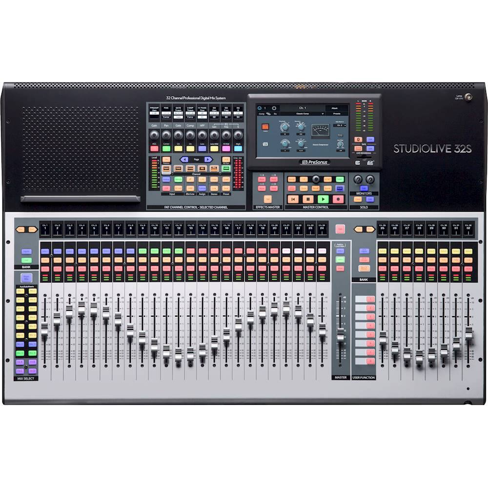 Alt View 12. PreSonus - StudioLive 32S Series III 32-Channel Digital Mixer - Black/Gray.
