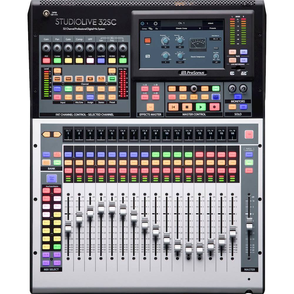 Alt View 12. PreSonus - StudioLive 32SC Series III 32-Channel Digital Mixer - Black/Gray.