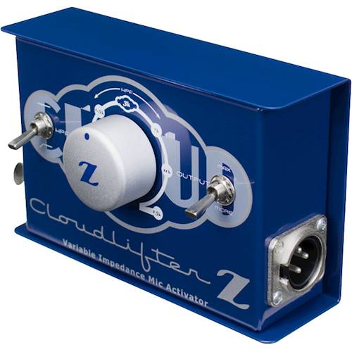 Left View: Cloud Microphones - Cloudlifter 1.0-Ch. Amplifier - Blue/White